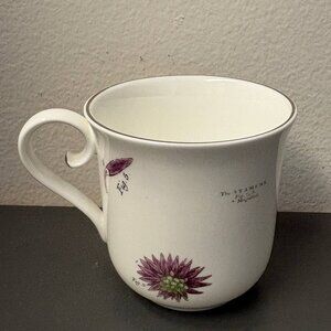 Asprey London Botanical Coffee Cup Xeranthemum